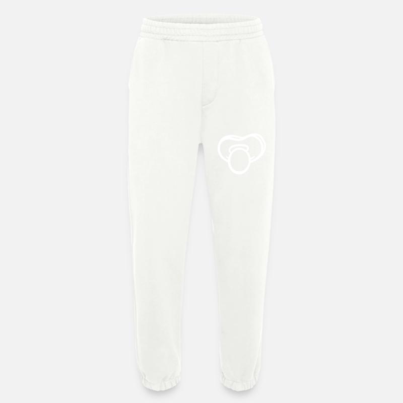 Pacifier Vector - Heavyweight Jogging Pants - made by SPREAD  - OFF WHITE