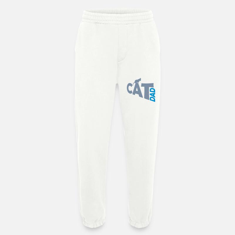 Cat Dad Logo Design - Heavyweight Jogging Pants - made by SPREAD - OFF WHITE
