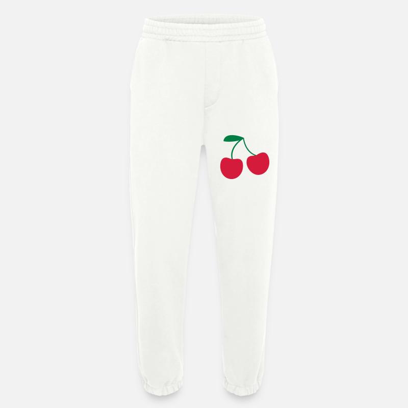 Cherry - Heavyweight Jogging Pants - made by SPREAD  - OFF WHITE