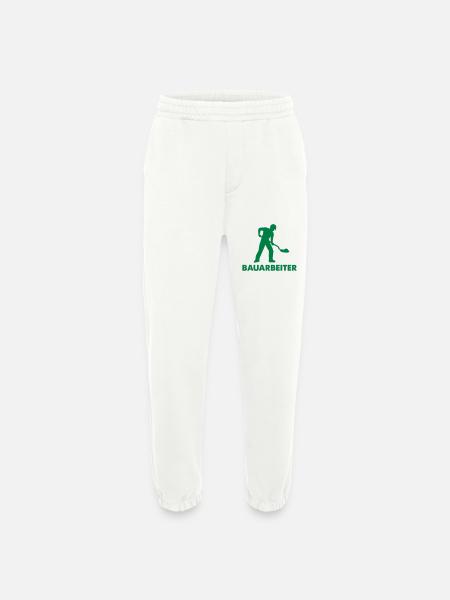 bauarbeiter baustelle 1 - Heavyweight Jogginghose - made by SPREAD  - OFF WHITE