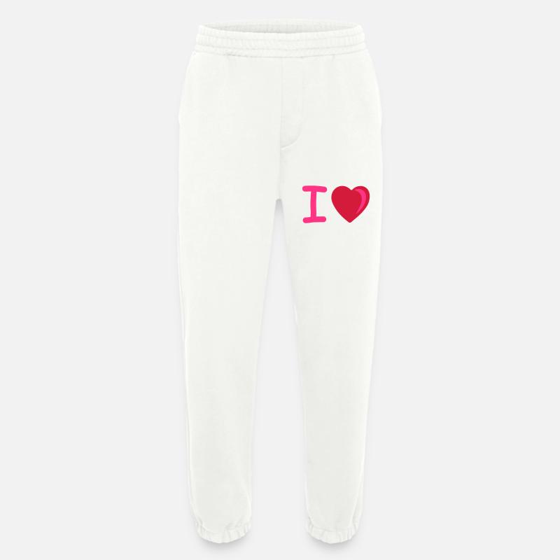 I heart - Heavyweight Jogginghose - made by SPREAD  - OFF WHITE
