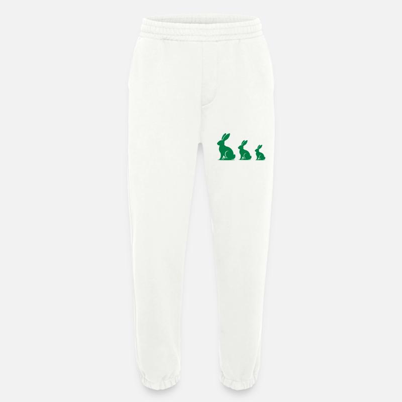 Rabbit rabbit rabbit - Heavyweight Jogging Pants - made by SPREAD  - OFF WHITE