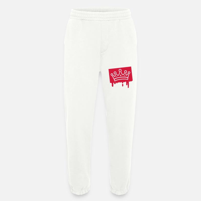 Krone Symbol - Heavyweight Jogginghose - made by SPREAD  - OFF WHITE