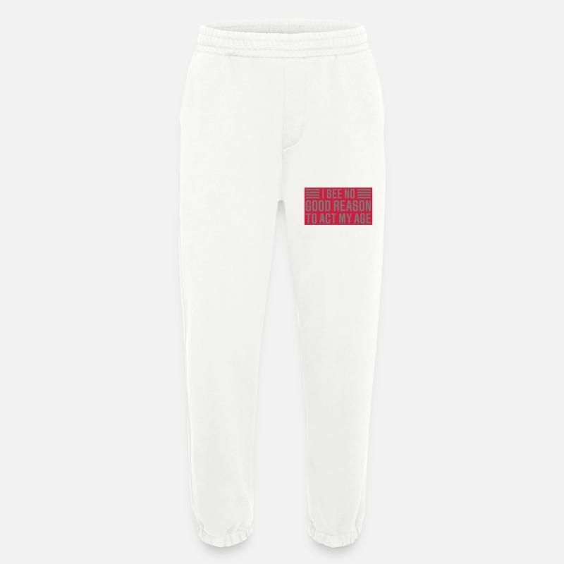 to act my age - Heavyweight Jogginghose - made by SPREAD  - OFF WHITE