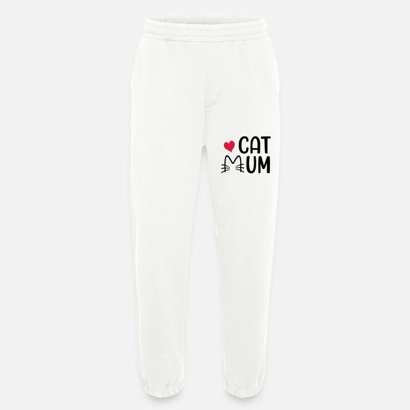 Chat - Pantalon de jogging bio épais fabriqué en UE - OFF WHITE