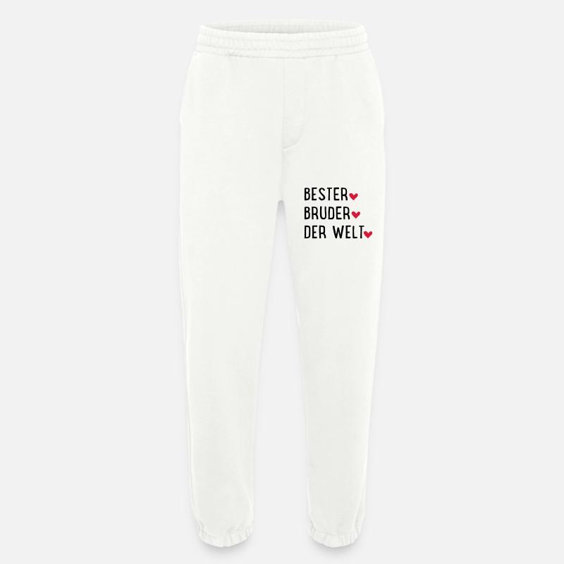 Bester Bruder der Welt - Heavyweight Jogginghose - made by SPREAD  - OFF WHITE