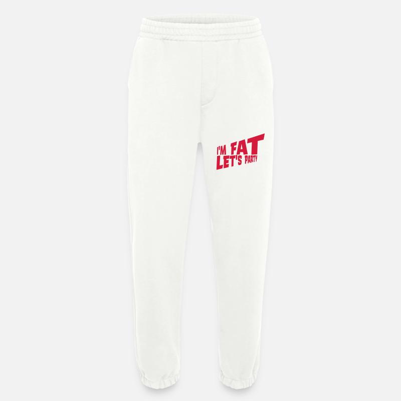 at the fat lets party - Heavyweight Jogging Pants - made by SPREAD - OFF WHITE