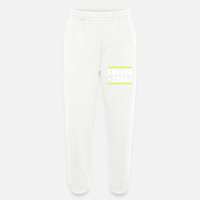 Suède 2024 - Pantalon de jogging bio épais fabriqué en UE - OFF WHITE