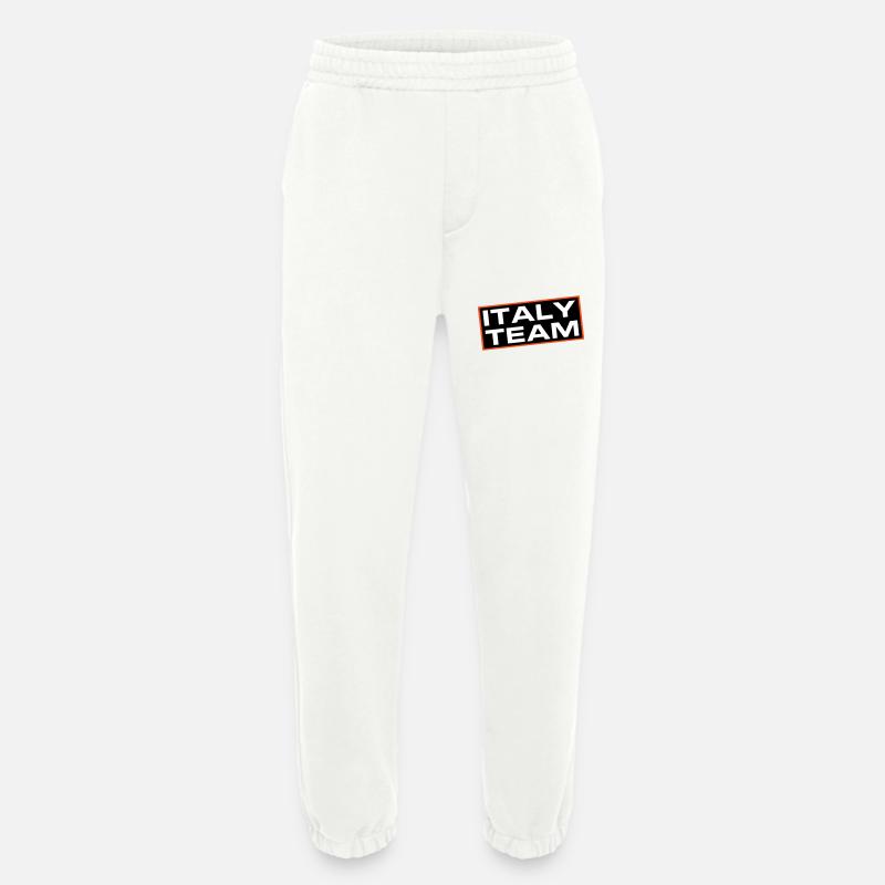 Italy Team - Heavyweight Jogging Pants - made by SPREAD  - OFF WHITE