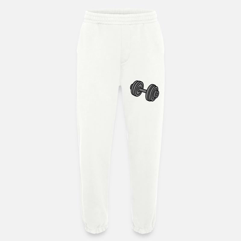 Hantel Gewichte Symbol - Heavyweight Jogginghose - made by SPREAD  - OFF WHITE