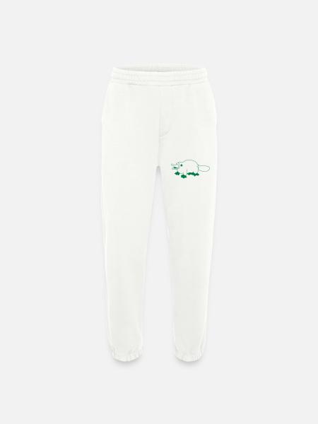 squat platypus - Heavyweight Jogging Pants - made by SPREAD - OFF WHITE
