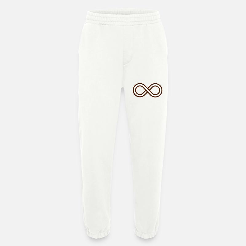 Infinity loop - Heavyweight Jogging Pants - made by SPREAD  - OFF WHITE