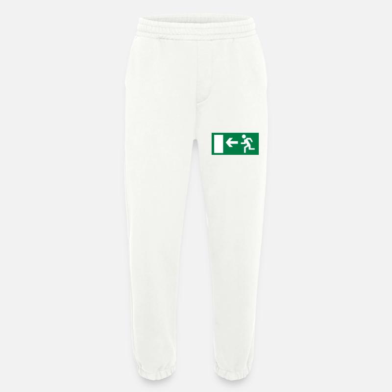 emergency exit - Heavyweight Jogging Pants - made by SPREAD  - OFF WHITE