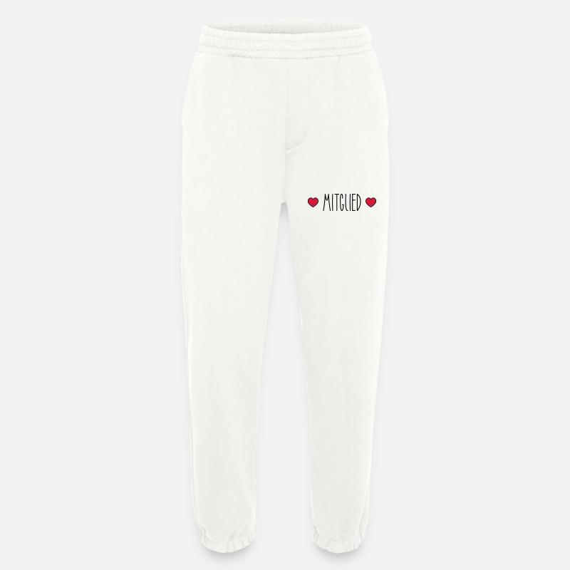Mitglied Herz - Heavyweight Jogginghose - made by SPREAD  - OFF WHITE