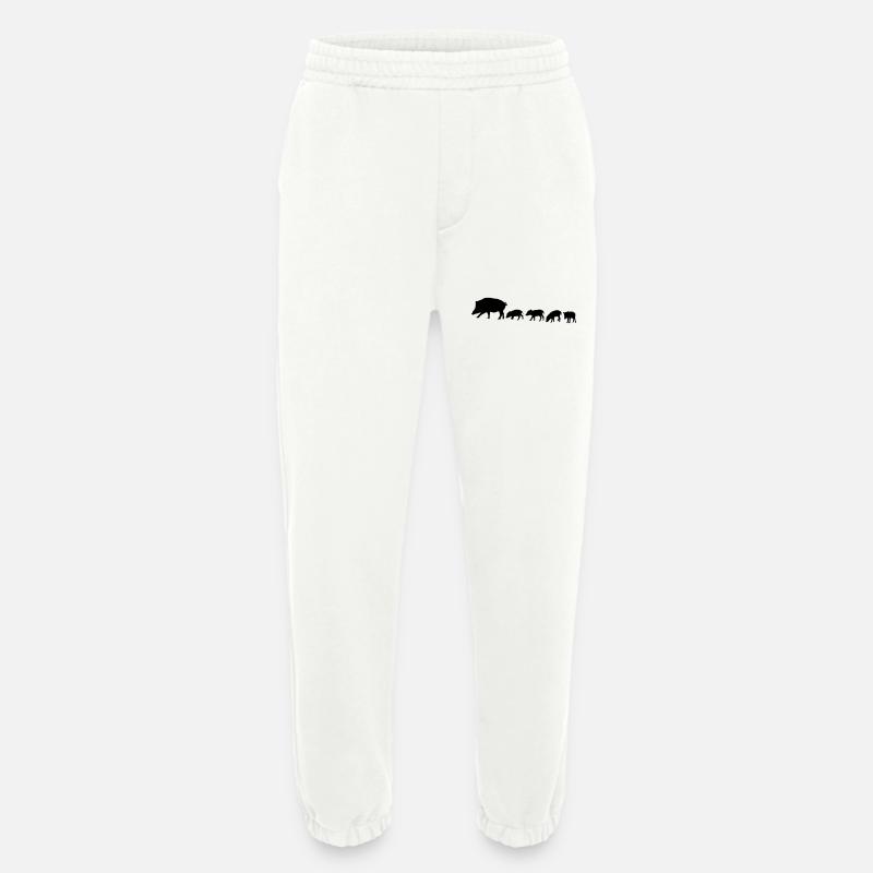 Wildschweinrotte - Heavyweight Jogginghose - made by SPREAD  - OFF WHITE