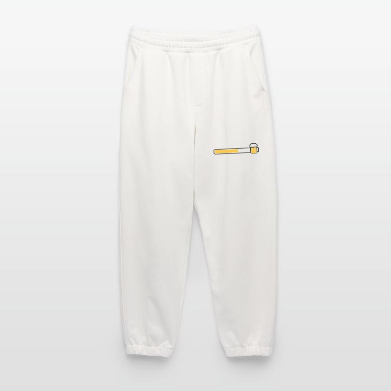 code à barres texte logo conception chargement tél Pantalon de jogging bio épais fabriqué en UE