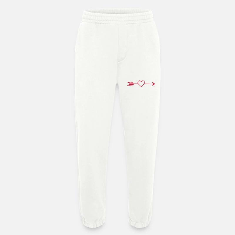 pfeil herz - Heavyweight Jogginghose - made by SPREAD  - OFF WHITE