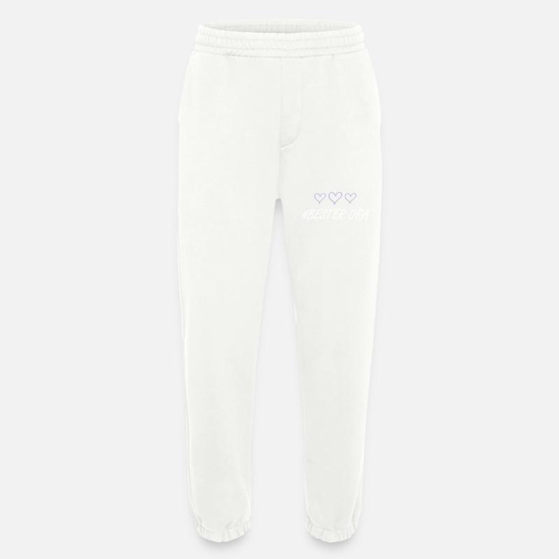 Bester Opa Herz Liebe - Heavyweight Jogginghose - made by SPREAD  - OFF WHITE