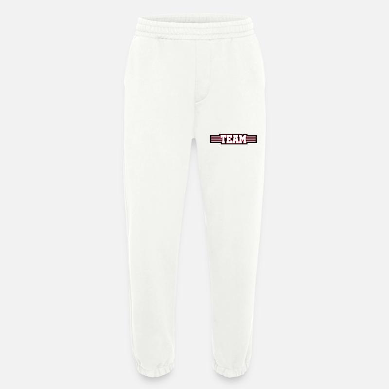 Team Design - Heavyweight Jogging Pants - made by SPREAD - OFF WHITE