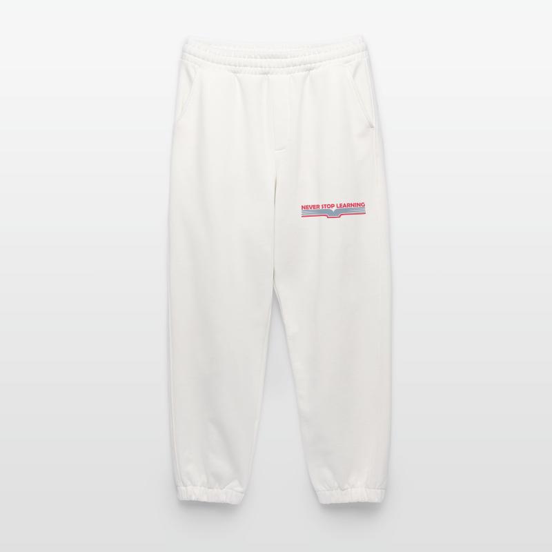 never stop learning quote Heavyweight Jogging Pants - made by SPREAD 