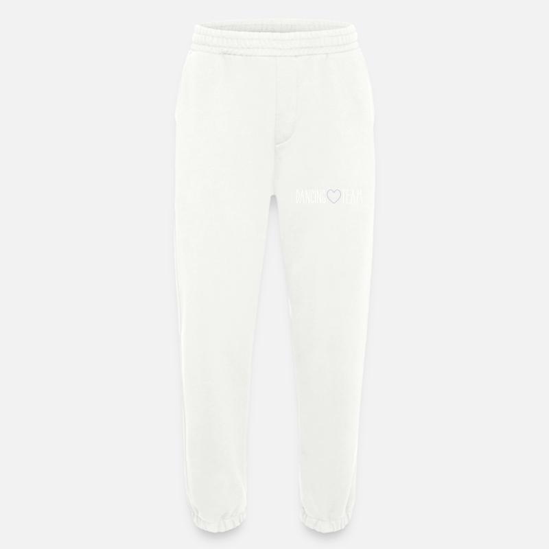 Cœur d’équipe de danse - Pantalon de jogging bio épais fabriqué en UE - OFF WHITE