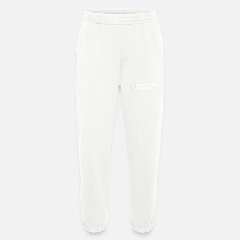 Climbing Team Heart - Heavyweight Jogging Pants - made by SPREAD  - OFF WHITE