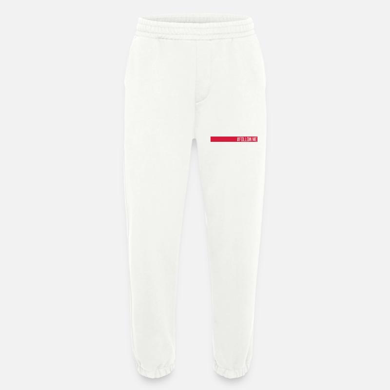 Roter Balken Follow - Heavyweight Jogginghose - made by SPREAD - OFF WHITE