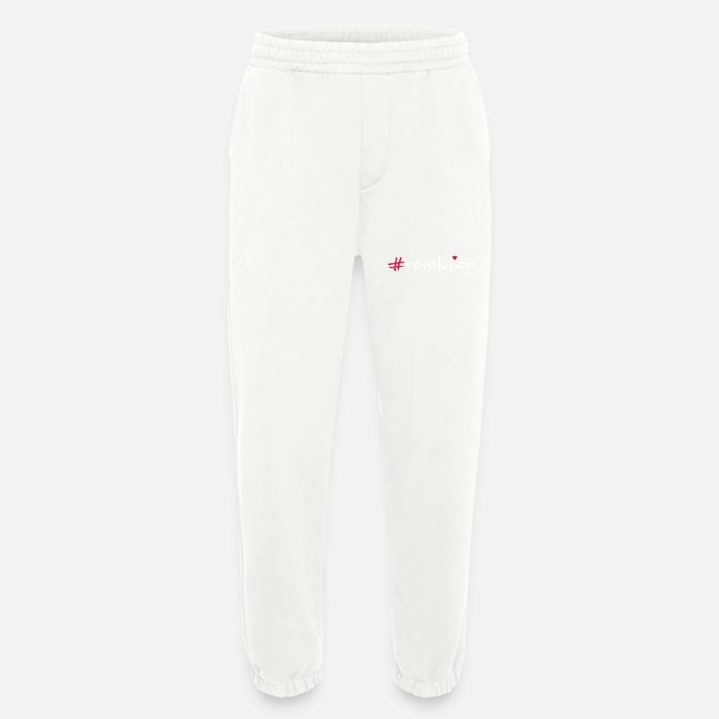 révolution - Pantalon de jogging bio épais fabriqué en UE - OFF WHITE