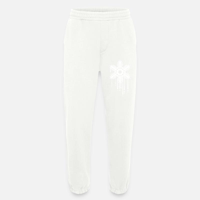 Tropfen Graffiti Schneestern - Heavyweight Jogginghose - made by SPREAD  - OFF WHITE