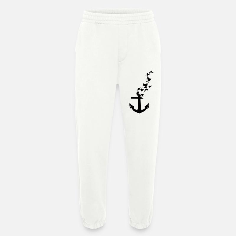 anchor - Heavyweight Jogging Pants - made by SPREAD  - OFF WHITE