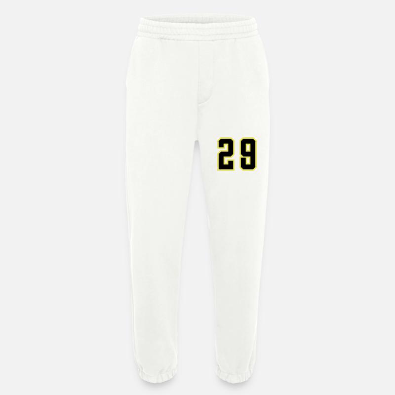 Maillot à 29 numéros - Pantalon de jogging bio épais fabriqué en UE - OFF WHITE