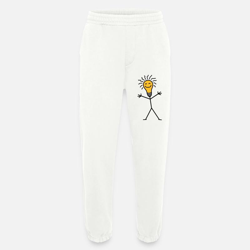 Light Bulb - Heavyweight Jogginghose - made by SPREAD  - OFF WHITE