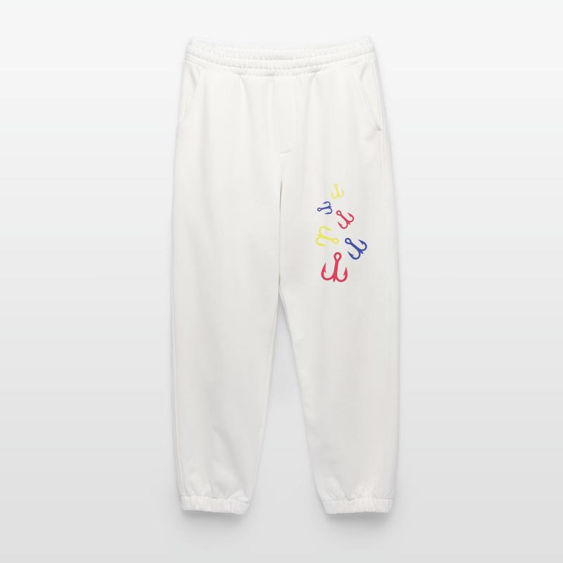 Fish hook colorful Heavyweight Jogging Pants - made by SPREAD 