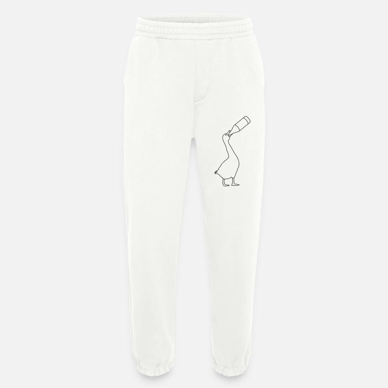 Gans säuft Bier - Heavyweight Jogginghose - made by SPREAD  - OFF WHITE