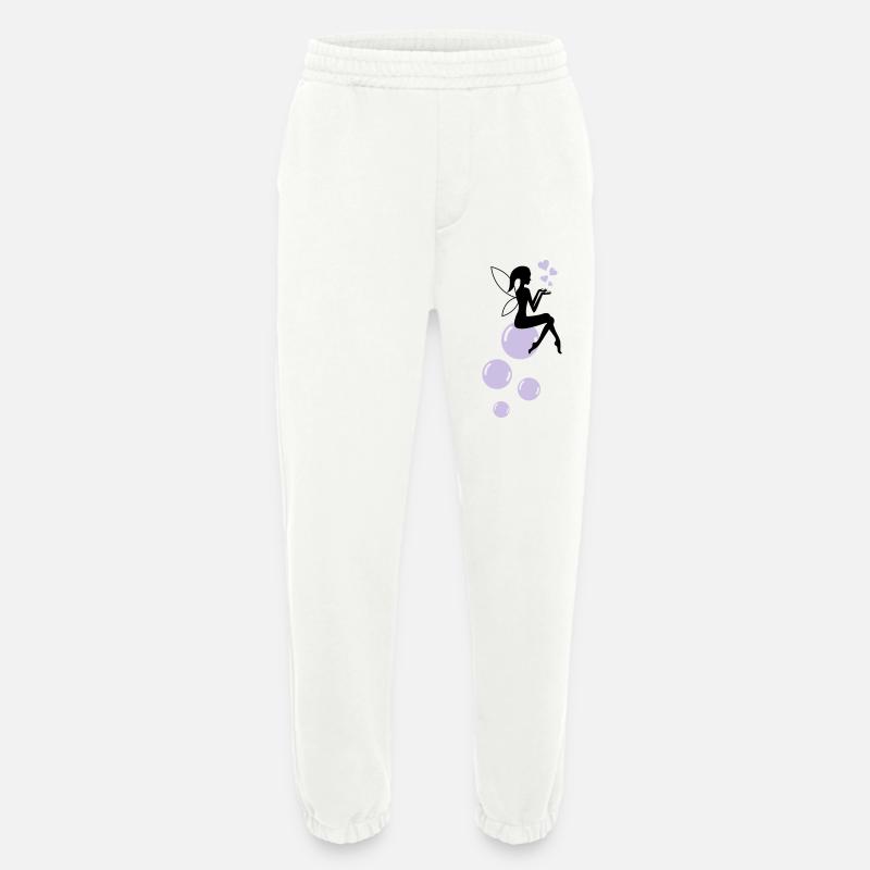 Fe sæbebobler 01 - Heavyweight organic joggingbukser made in EU - OFF WHITE