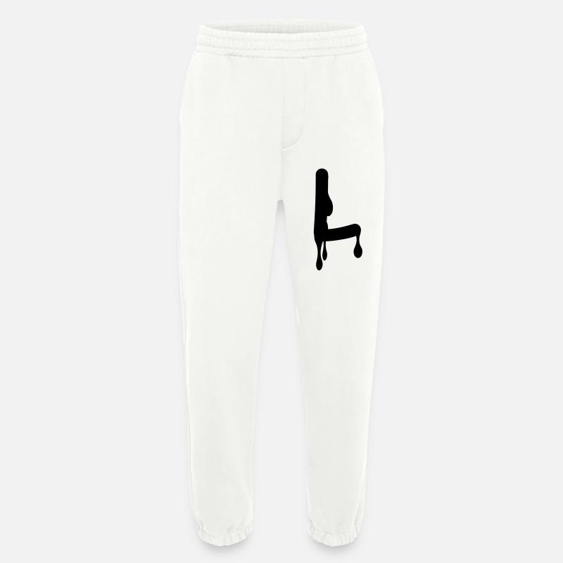 l_comic_graffiti - Heavyweight Jogging Pants - made by SPREAD  - OFF WHITE