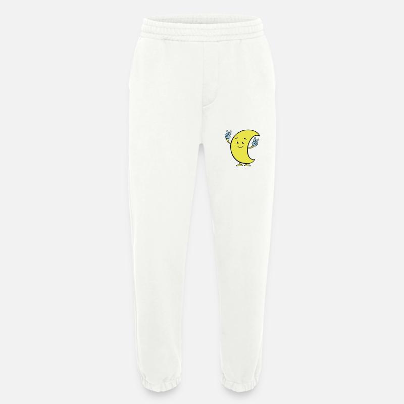 mond comic 02 - Heavyweight Jogginghose - made by SPREAD  - OFF WHITE