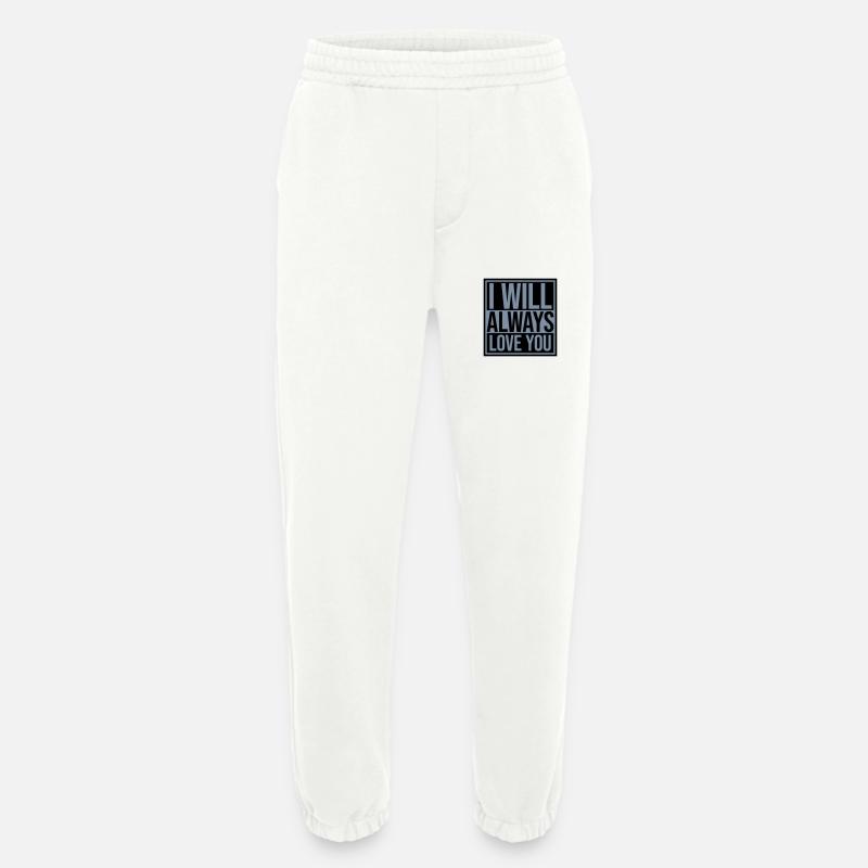 I will always love - Heavyweight Jogging Pants - made by SPREAD  - OFF WHITE