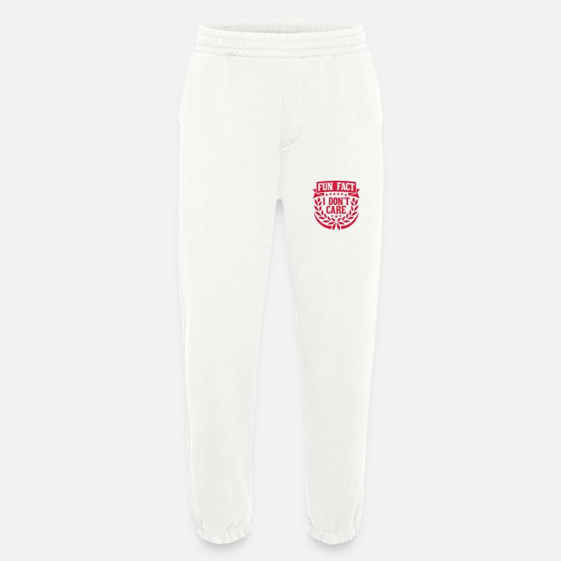I don't care fact - Heavyweight Jogging Pants - made by SPREAD  - OFF WHITE