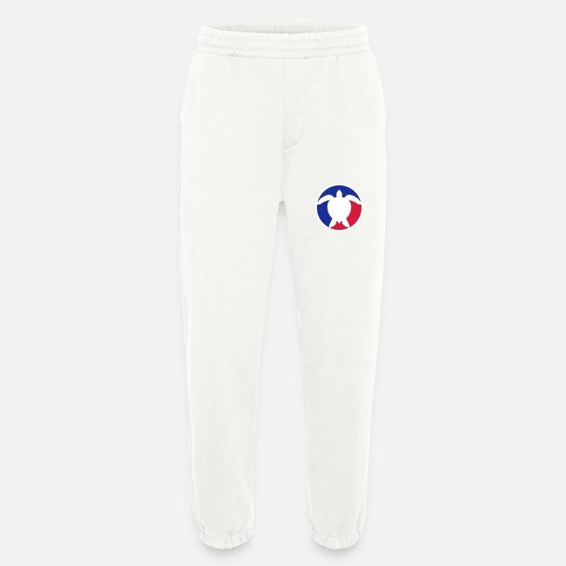 Red blue water turtle - Heavyweight Jogging Pants - made by SPREAD  - OFF WHITE