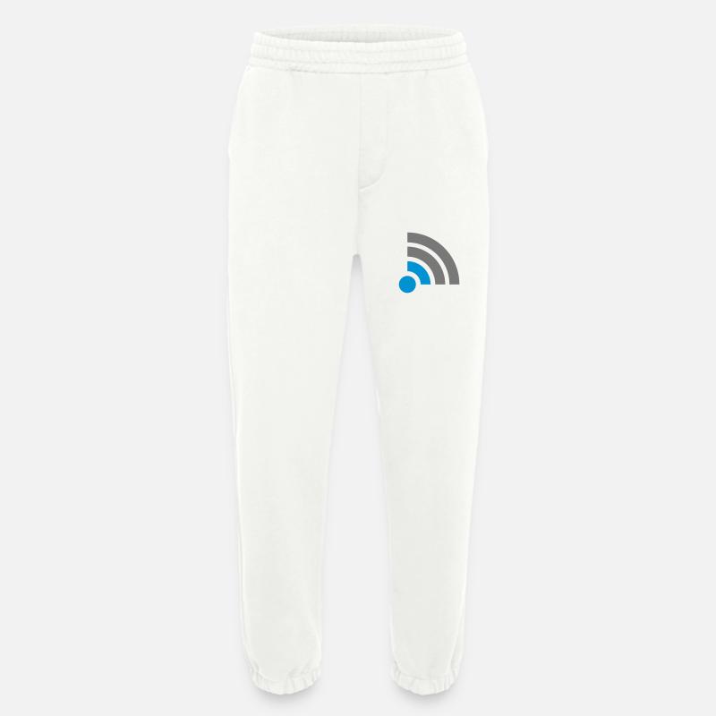 Icon Connection problems no Wifi - Heavyweight Jogging Pants - made by SPREAD  - OFF WHITE