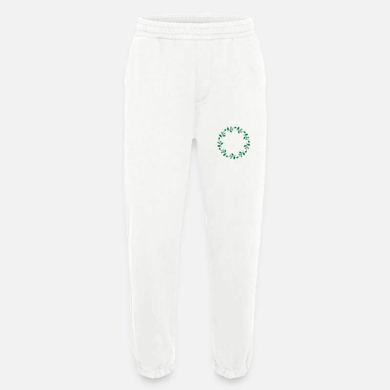 Weihnachtskranz - Heavyweight Jogginghose - made by SPREAD  - OFF WHITE