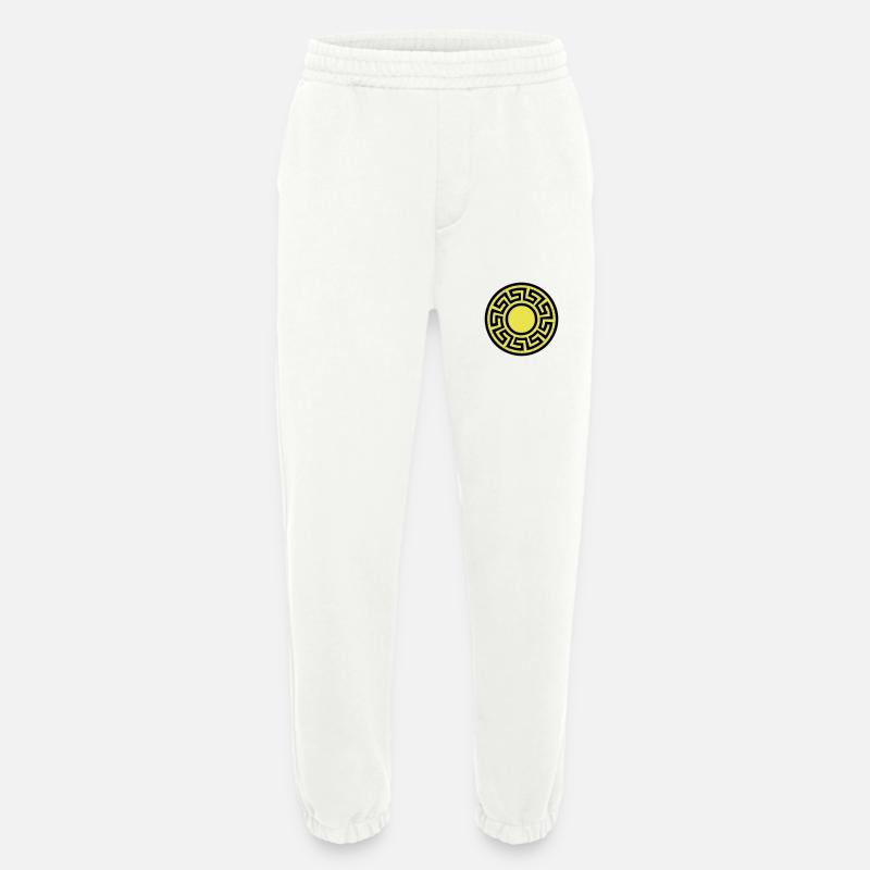 Disk Pattern - Heavyweight Jogging Pants - made by SPREAD  - OFF WHITE