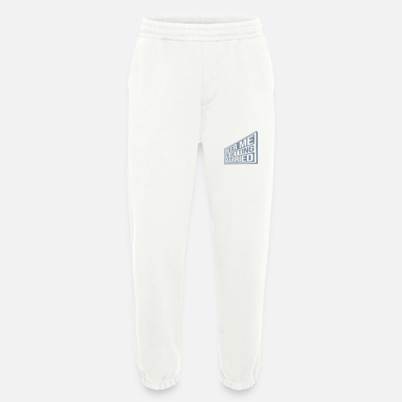 Beer Me Getting Married - Heavyweight Jogging Pants - made by SPREAD  - OFF WHITE