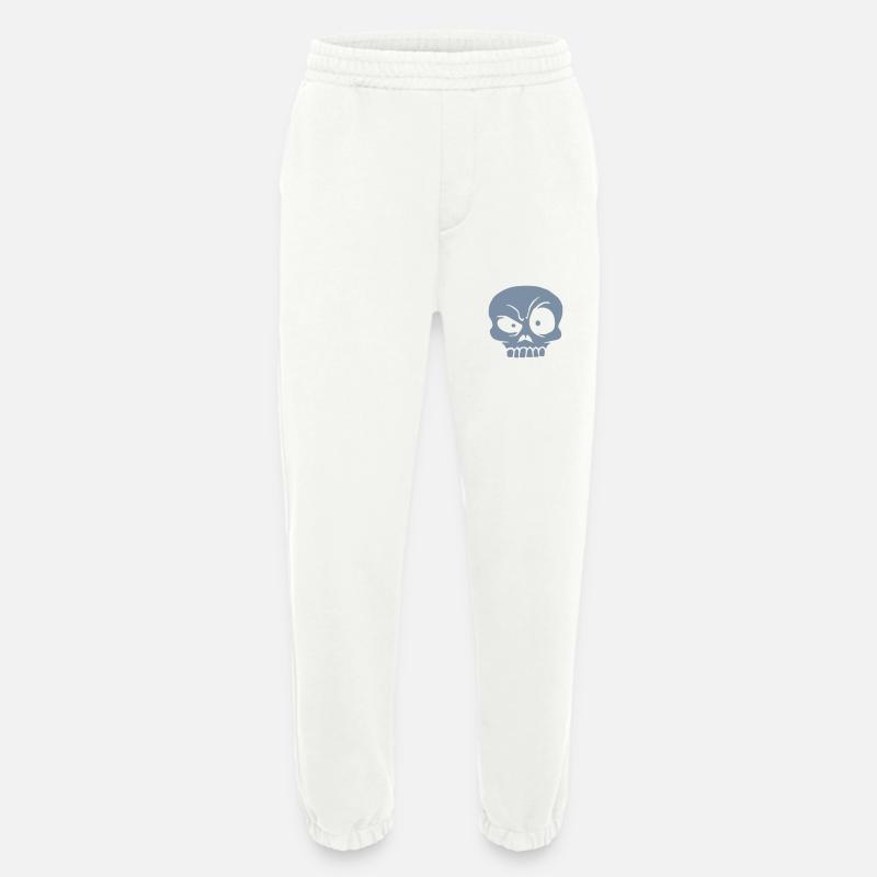 Monster skeptical facial expression skull - Heavyweight Jogging Pants - made by SPREAD  - OFF WHITE