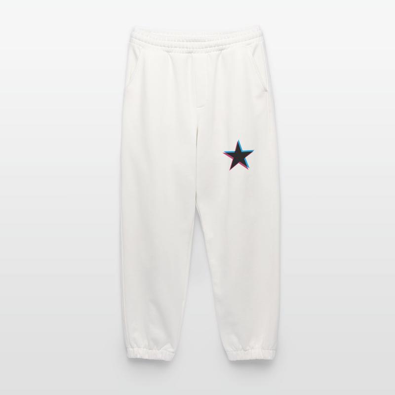 Star 3D effect Heavyweight Jogging Pants - made by SPREAD 