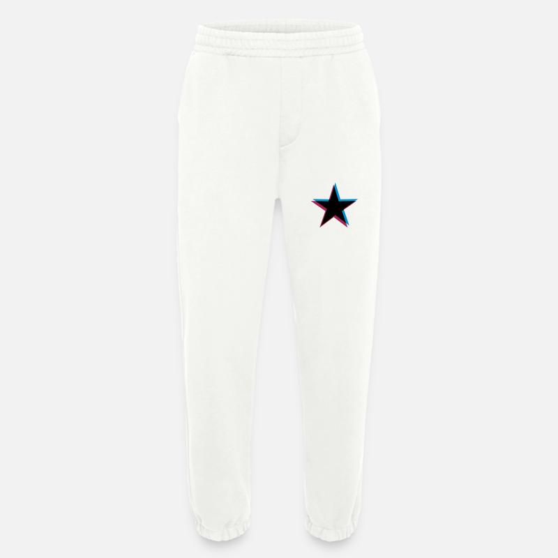 Star 3D effect - Heavyweight Jogging Pants - made by SPREAD  - OFF WHITE