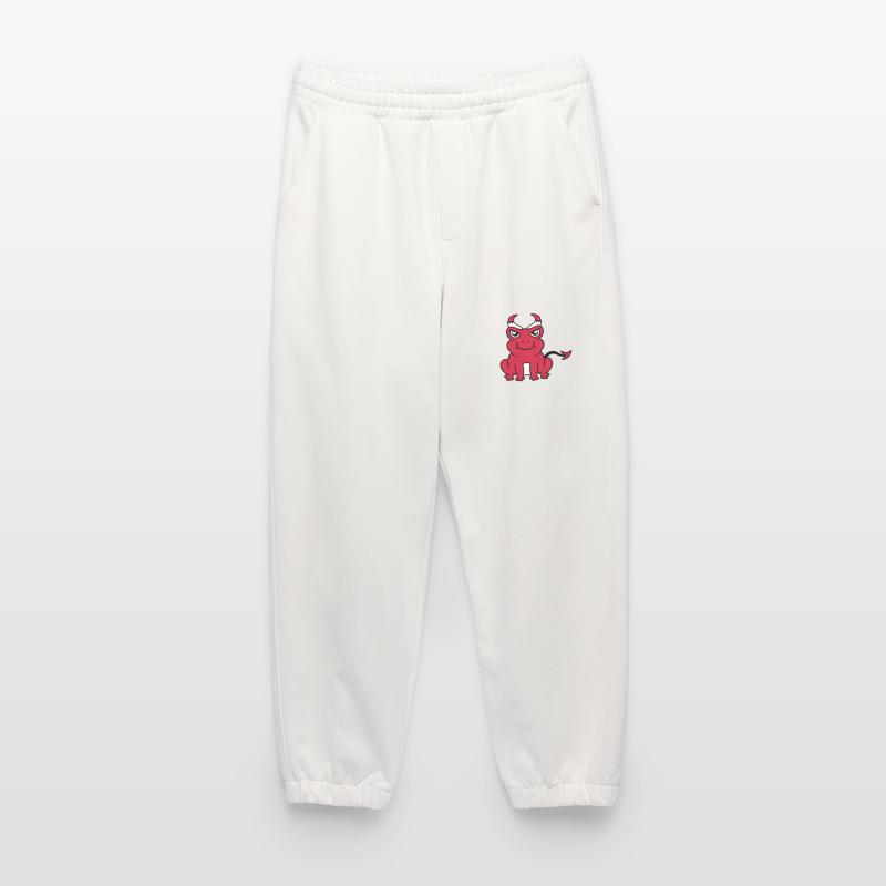 Devil Horns Frog Demon Heavyweight Jogging Pants - made by SPREAD 