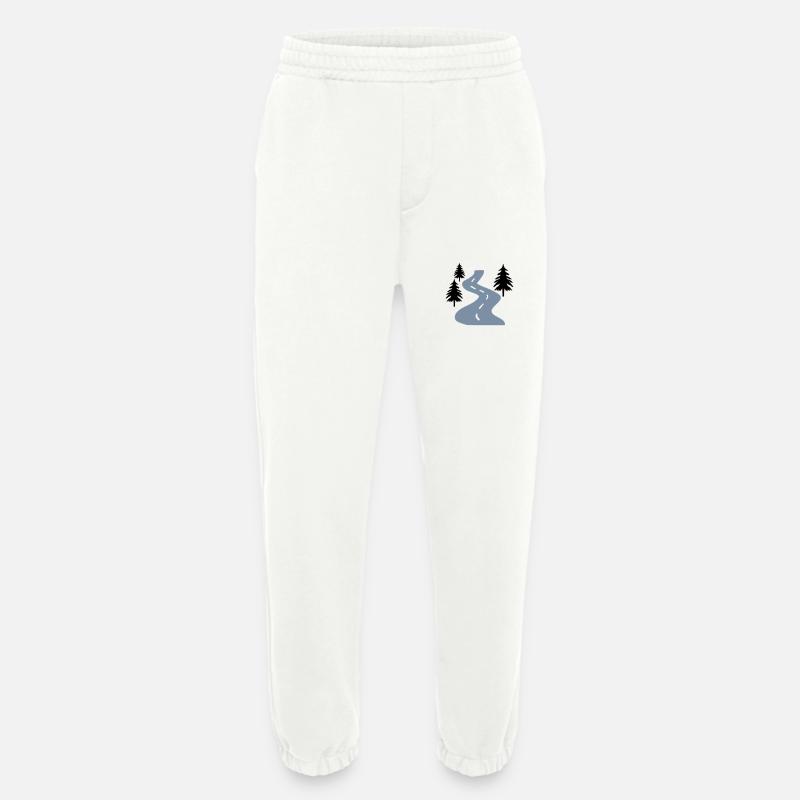Straße Bäume Weg - Heavyweight Jogginghose - made by SPREAD  - OFF WHITE