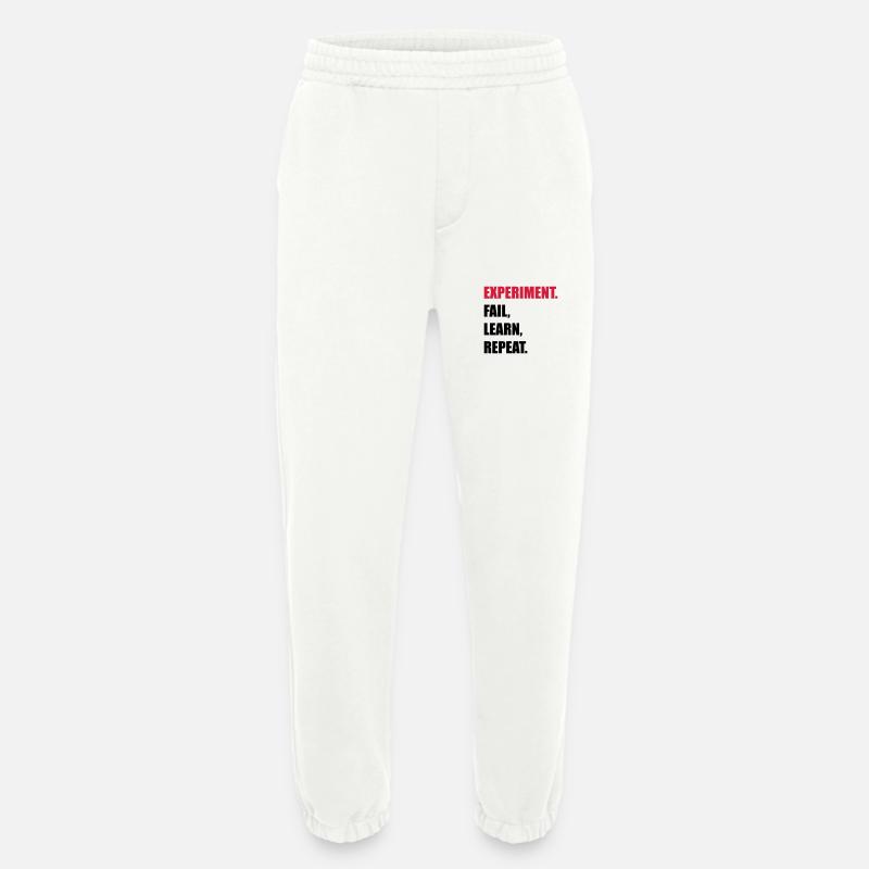 science - Heavyweight Jogging Pants - made by SPREAD  - OFF WHITE